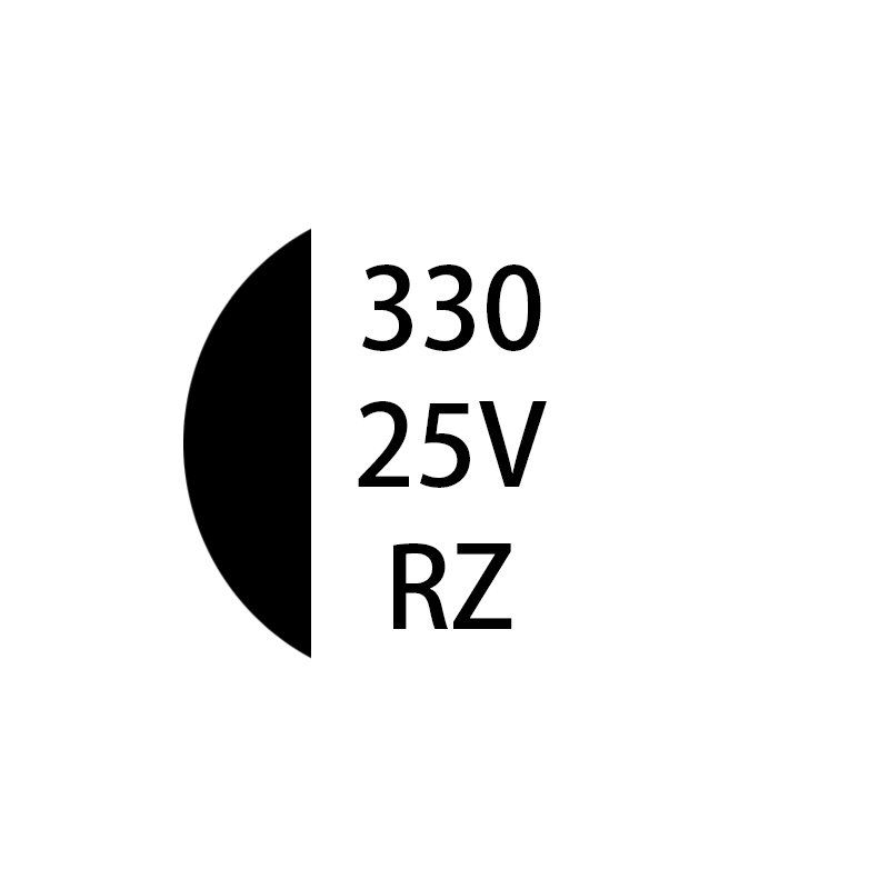 RZ系列 330μF/25v 8*10.2mm默认发纸盘，支持胶盘