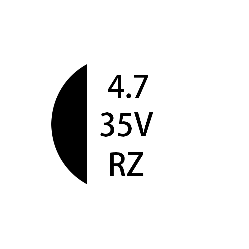 RZ系列 4.7μF/35v 4*5.4mm默认发纸盘，支持胶盘