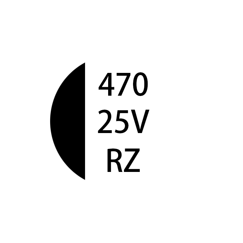 RZ系列 470μF/25v 10*10.2mm默认发纸盘，支持胶盘