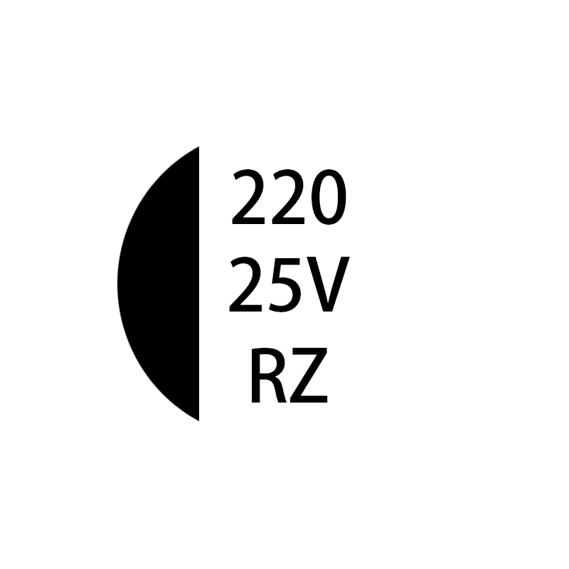 RZ系列 220μF/25v 8*10.2mm默认发纸盘，支持胶盘