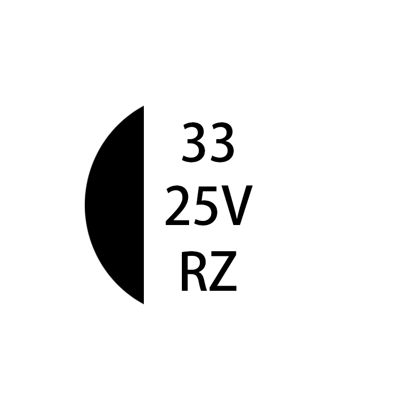 RZ系列 33μF/25v 6.3*5.4mm默认发纸盘，支持胶盘