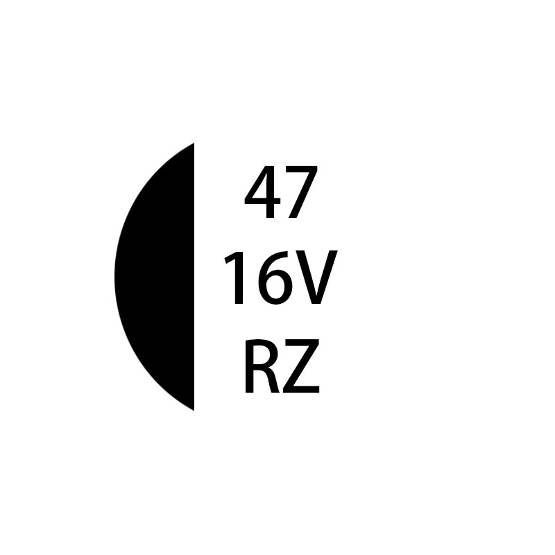 RZ系列 47μF/16v 6.3*5.4mm默认发纸盘，支持胶盘