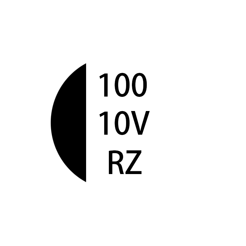 RZ系列 100μF/10v 6.3*5.4mm默认发纸盘，支持胶盘